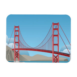 Den guld- grinden överbryggar San Francisco Magnet