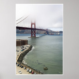 Den guld- grinden överbryggar, San Francisco Poster
