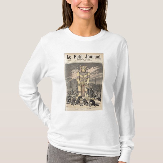 Den guld- kalven tee shirt (Framsida)
