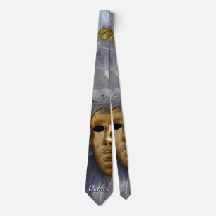 Den guld- karnevalet maskerar slips