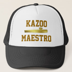 Den guld- Kazoomusikalen instrumenterar Keps