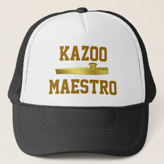 Den guld- Kazoomusikalen instrumenterar Keps