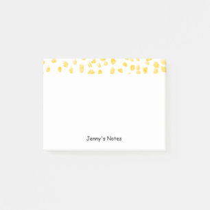 Den guld- konfettin pricker chic post-it block