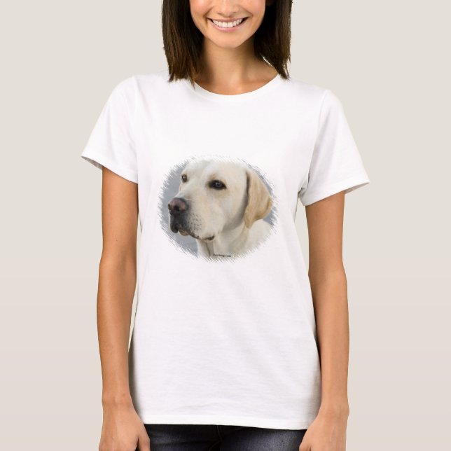 Den guld- Labrador retrieveren fotograferar Tee Shirt (Framsida)