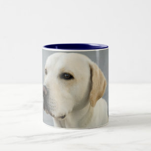 Den guld- Labrador retrieveren fotograferar Två-Tonad Mugg