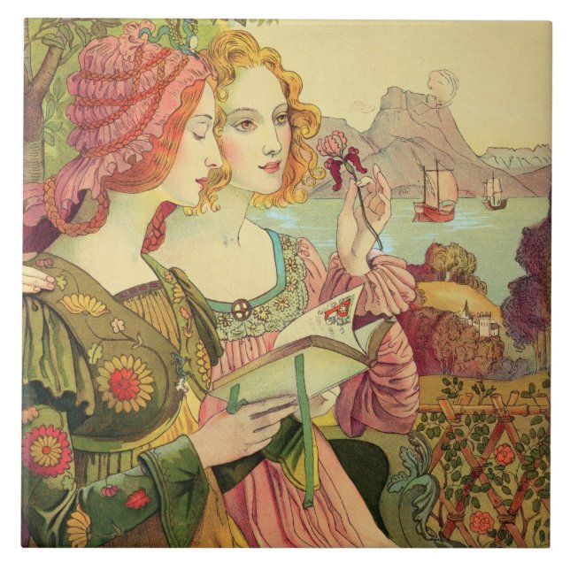 Den guld- legenden, 1897, från "Moderne Kakelplatta (Framsidan)