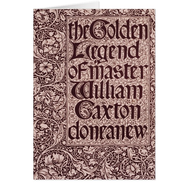 Den guld- legenden hälsningskort (Framsidan)