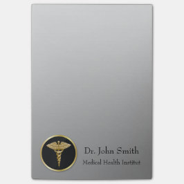 Den guld- medicinska caduceusen - Posta-it® Post-it Block
