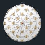 Den guld- metalliska fauxen omkullkastar piltavla<br><div class="desc">Guld- metalliska omkullkastar bin på vit
Den guld- metalliska fauxen Foil foto-verkställer birepetition i ett shabby chicvintagemönster på en vitbakgrund
bin guld,  guld- bin,  metalliskt guld- metalliskt,  fauxen,  fauxguld,  foto-verkställer,  guld foto-verkställer,  svärtar,  guld på vit,  vintage,  sjaskigt som är chic,  shabby chic,  birepetition,  honung,  honungguld,  wasp</div>
