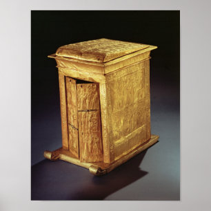 Den guld- relikskrinen av Tutankhamun det nya Poster