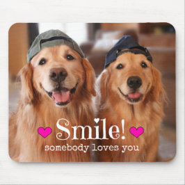 Den guld- retrieveren någon älskar dig musmatta