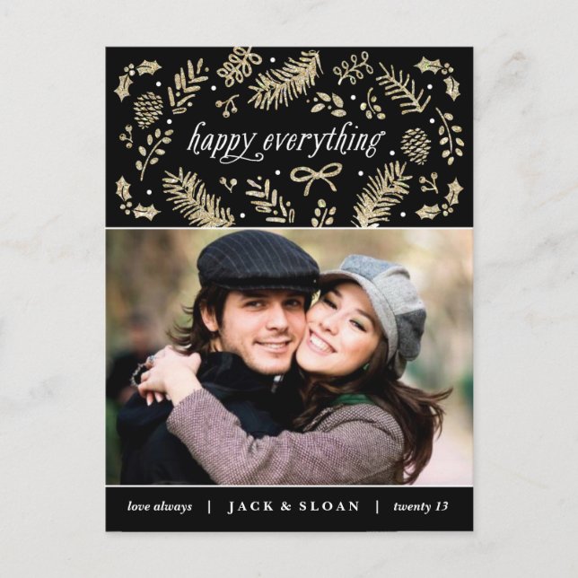 Den guld- säsongen specificerar helgdagvykortet helg vykort (Framsida)