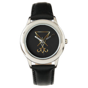 Den guld- sigilen av Lucifer Armbandsur
