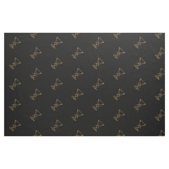 Den guld- sigilen av Lucifer Tyg (Fat Quarter)
