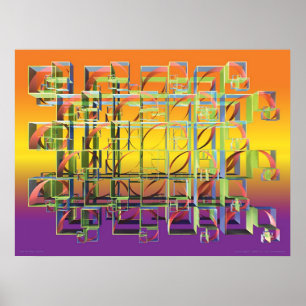 Den guld- spiralen poster