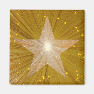 Den guld- stjärnakylmagneten kvadrerar magnet