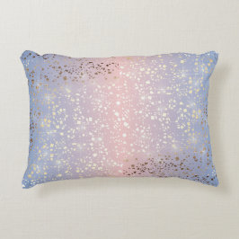 Den guld- stjärnan omkullkastar för kvartSerenity Prydnadskudde