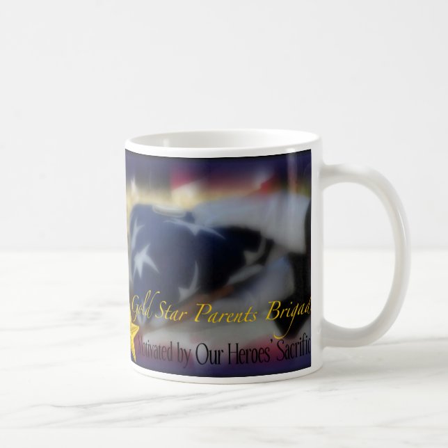 Den guld- stjärnan uppfostrar brigadmuggen kaffemugg (Höger)