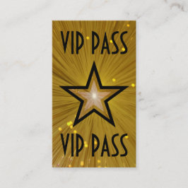 Den guld- stjärnan "VIP PASSERAR" Lojalitetskort