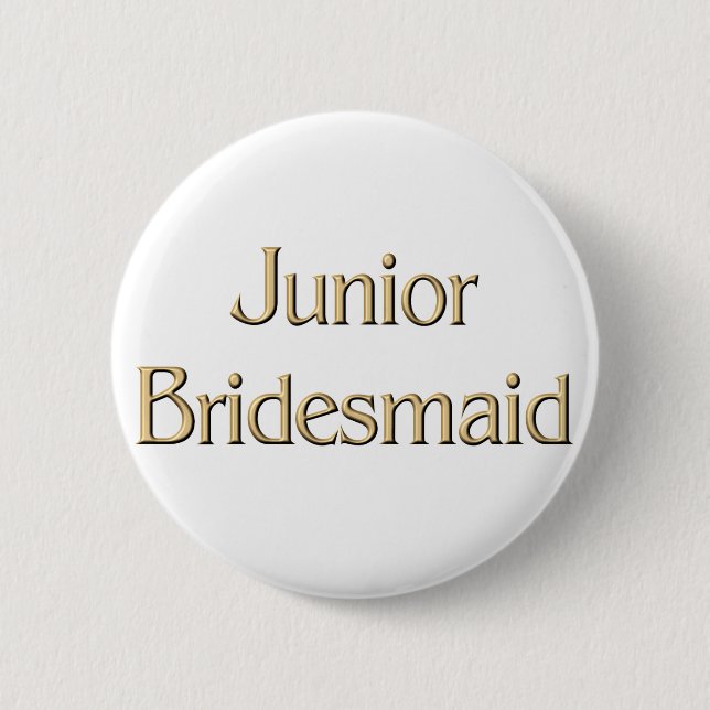 Den guld- yngre brudtärnan knäppas knapp (Framsida)