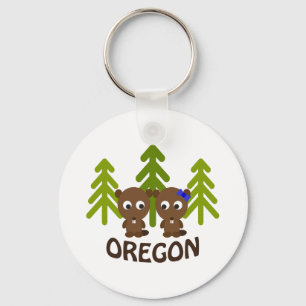 Den gulliga bäver kopplar ihop Oregon Nyckelring