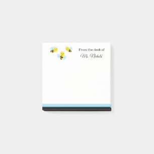 Den gulliga biklassrumaffischen Postar-It® Post-it Block