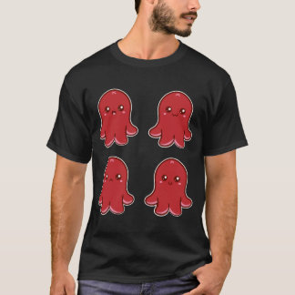 Den gulliga bläckfiskkorven Emote skjortan Tee Shirt