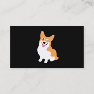Den gulliga Corgiteckningen - tillfoga din egna Visitkort