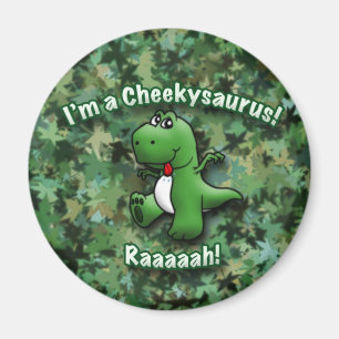 Den gulliga dinosauren är en Cheekysaurus Magnet