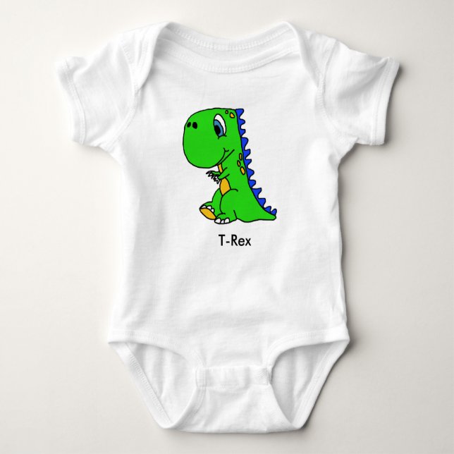 Den gulliga dinosauren T-Rex lurar skjortan T Shirt (Framsida)