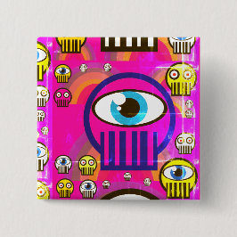 Den gulliga döskallar & den främmande döskallar knapp