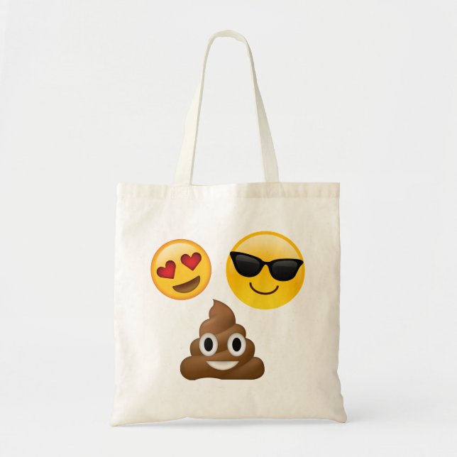 Den gulliga Emoji totot hänger lös Tygkasse (Framsidan)
