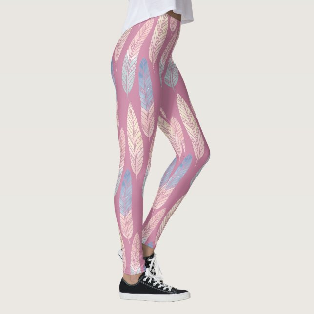 Den gulliga färgaden för bohomönsterpastell leggings (Höger)