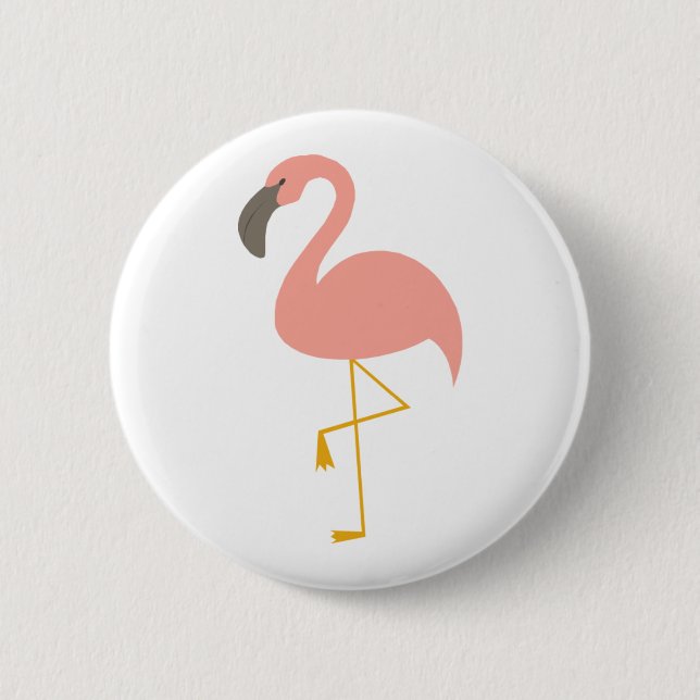 Den gulliga flamingoen knäppas knapp (Framsida)