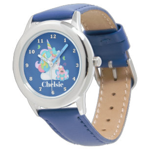 Den gulliga flickaunicornen tillfogar den kända armbandsur
