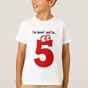 Den gulliga födelsedagutslagsplatsen för femåri t-shirt