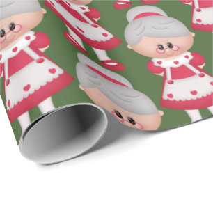 Den gulliga Fru Claus julen semestrar den belade Presentpapper