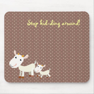 Den gulliga geten Mousepad - stoppa att lura Musmatta