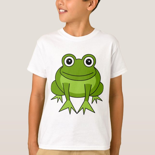 Den gulliga grodatecknaden lurar T-tröja Tee Shirt (Framsida)