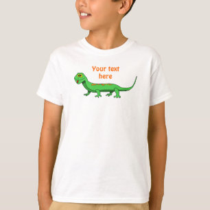 Den gulliga gröna tecknadödlan lurar reptilen t shirt
