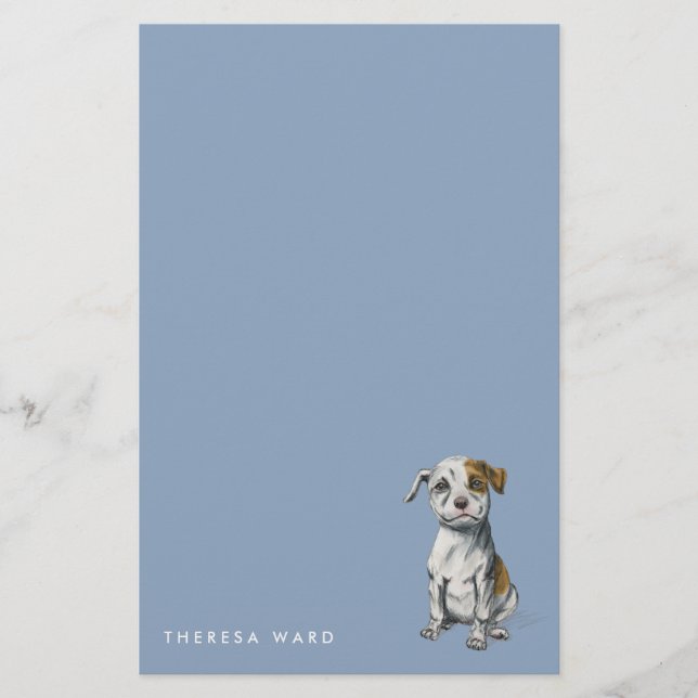 Den gulliga groptjurvalpen som drar |, tillfogar brevpapper (Framsida)