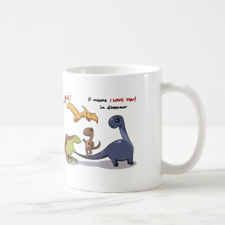 Den gulliga gruppen av Dinosaurs Rawr betyder att Kaffemugg