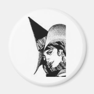 Den gulliga häxan magnet