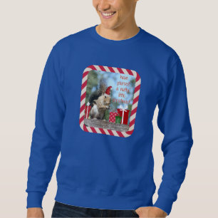 Den gulliga julekorren, har nötliknande julafton! lång ärmad tröja