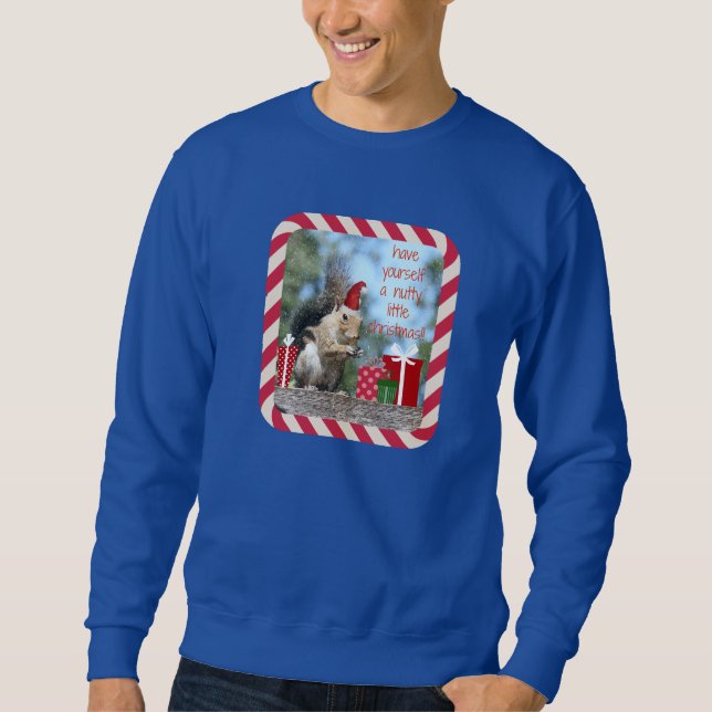 Den gulliga julekorren, har nötliknande julafton!! lång ärmad tröja (Framsida)