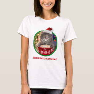 Den gulliga julen hoade kakaokattunge t shirt