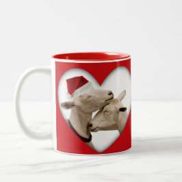 Den gulliga julgeten kopplar ihop Två-Tonad mugg