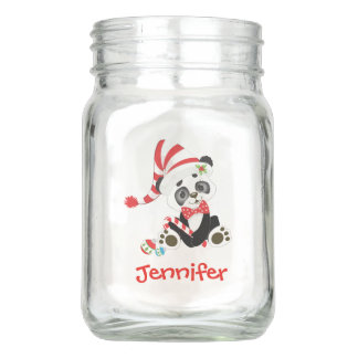 Den gulliga julpandaen personifierar