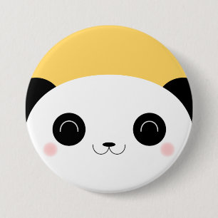 Den gulliga Kawaii peekabooen som rodnar pandaen, Knapp