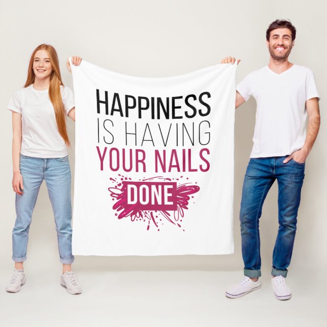 Den gulliga lyckan har dina gjorda naglar fleecefilt (På plats)